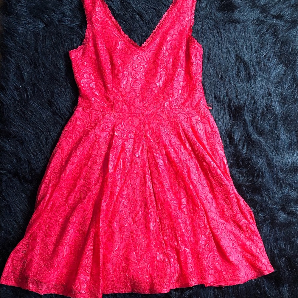 Red holiday dress